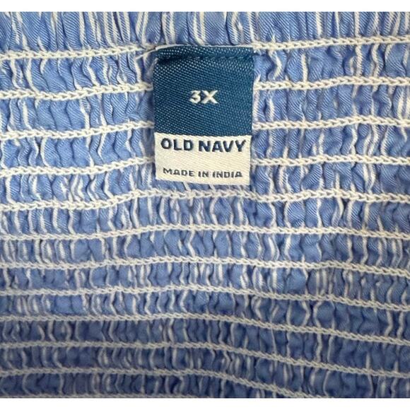 Old Navy Striped Smocked Babydoll Cami Swing Top - Picture 4 of 6